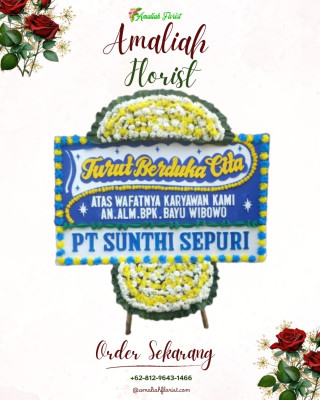Papan Bunga Duka di Sei Kepayang Timur
