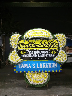 Papan Bunga Duka di Sei Kepayang Timur